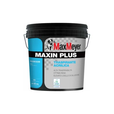 IDROPITTURA MAXIN PLUS traspirante bianca LT 4