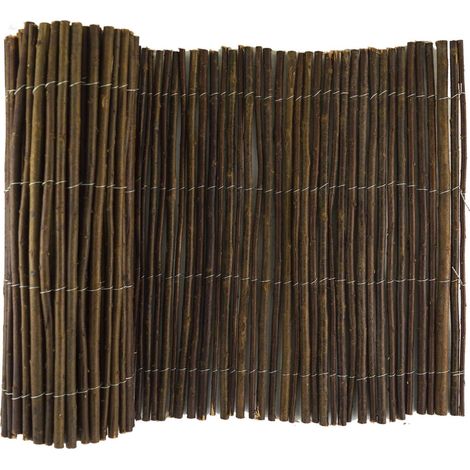 502488 Reja para sombreado perimetral decorativo 200x40cm color oscuro