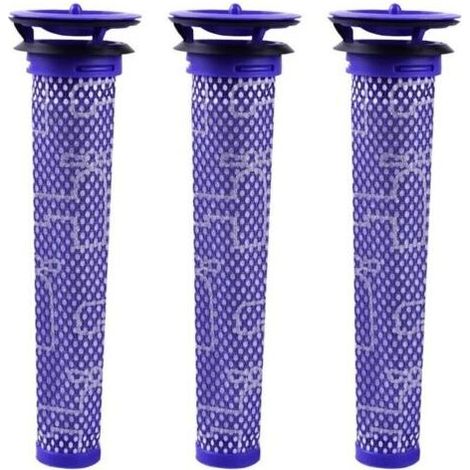 Filtro per Dyson V8 V7 V6 DC62 Aspirapolvere DY-965661-01, Keepow® Filtro Mix di Materiali Standard Blu, confezione da 3 (1/5)