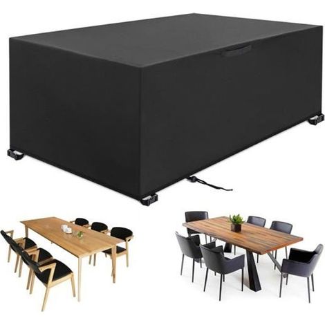 Housse Salon de Jardin 420D Oxford Housse de Protection Salon de Jardin Housse Table Jardin Bâche Salon de Jardin Imperméabl (1/4)