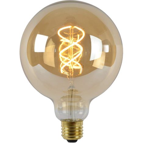 Lucide LED Bulb – LED lampada – Ø 12,5 cm – LED dim. – 1 X 5 W 2200 K – Amber (1/3)