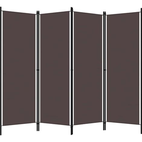 Paravent Cloison de séparation 4 panneaux, Pour Jardin, Balcon, Terrasse Marron 200x180 cm OIB5988E (1/5)