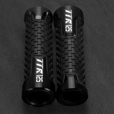 Poignées de guidon, protège-leviers de frein et d'embrayage pour moto Yamaha TTR125 LW/E (1993-2008). Couleur : Noir. (1/4)