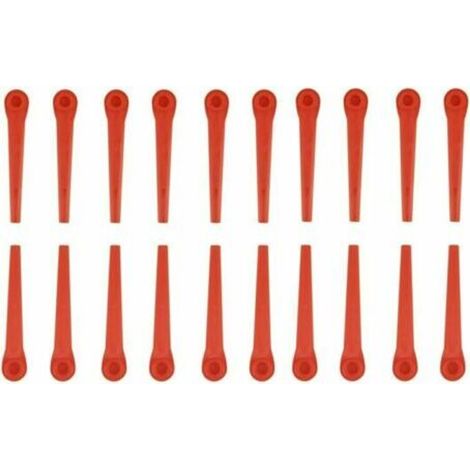 Lot de 200 lames de rechange en plastique pour tondeuse à gazon Gardena (1/5)
