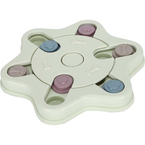 Plateau distributeur de nourriture pour chien et chat, gamelle interactive en forme d'hexagramme, mangeoire à alimentation lente pour chat. (1/2)