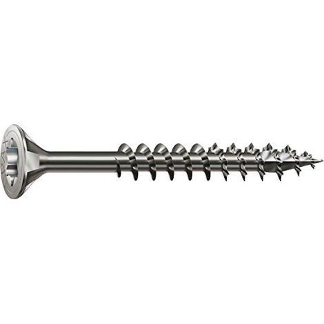 SPAX - VIS UNIVERSELLE, TÊTE FRAISÉE, T DE STAR PLUS, 4 CUT, FILETAGE PARTIEL, ACIER INOXYDABLE A2, 1.4567-0197000350303, 019700