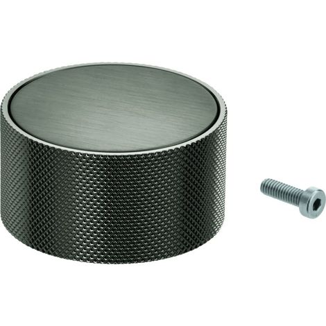 Grohe Griff für Atrio mit Temperaturanzeige Rot/Blau, Hard Graphite gebürstet, 101342AL00 (1/2)