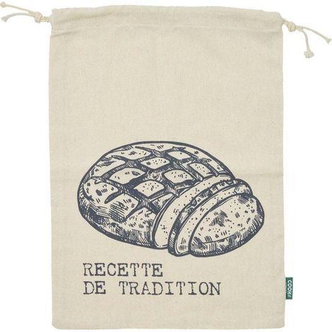Sac A Pain En Toile Pour Pain Tranche 26x36cm (1/3)