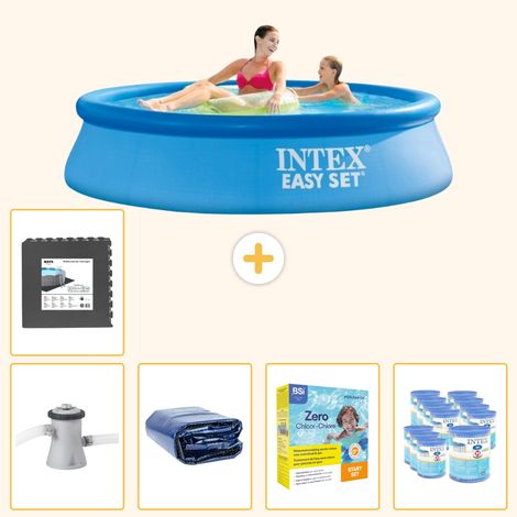 Intex Piscine Easy Set Ronde - 244x61 cm - 6-pièces SCB24 (1/5)