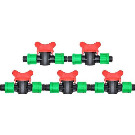 Valve de verrouillage double pour ruban d'irrigation goutte à goutte extérieur (2 pièces) (1/5)