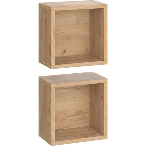 Mobile bagno Senyo, Quercia dorata, 25 x 25 cm Set di 2, Vicco (1/5)