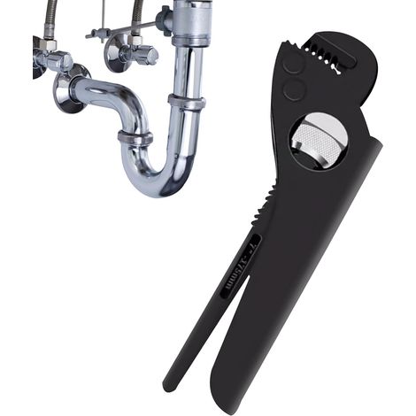 Clés Serre-Tube Pince Réparation Robuste Multifonction Clé À Tuyauterie Réglable Outils Plomberie Lavabo, Cuisine, Maison, Garage, Chantier, Robinet, WC, Chauffe-Eau, Agriculteur, (1/5)