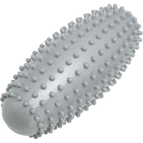 Rouleau de massage en PVC sans odeur pour dos, pieds et fasciite plantaire, durable et portable, couleur grise. (1/5)