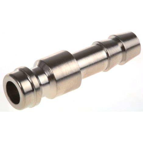 Raccord rapide pneumatique RS PRO, Tuyau cannelé vers Mâle 6mm Camozzi, Legris, Rectus 21, Rectus 90 en Laiton ( Prix pour Paquet de 5 ) (1/2)