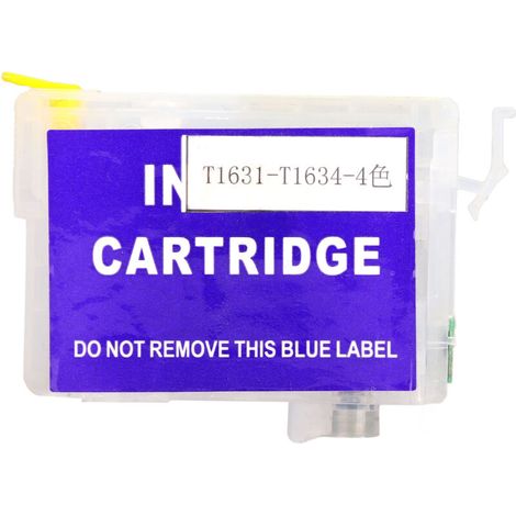 Cartouche d'encre jaune T1634 pour imprimantes Epson Workforce WF-2010W, WF-2510WF, WF-2520NF, WF-2530WF, WF-2540WF