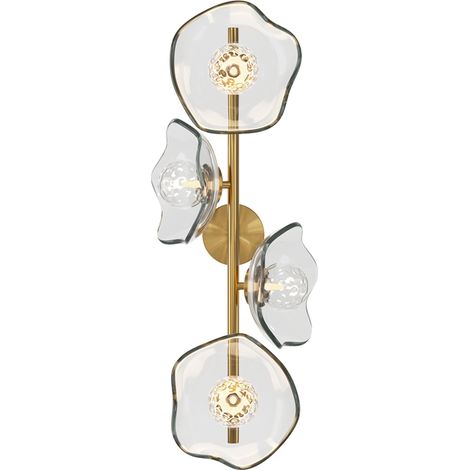 Applique murale dorée longue Miracle 4xG9 verre Maytoni (1/5)