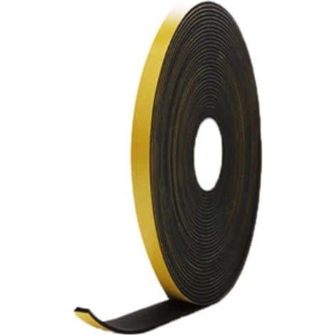 adhesiva de espuma de goma EPDM negro 10x2mm 10 m de longitud