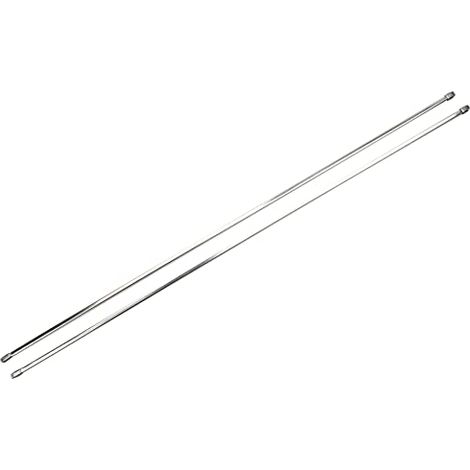 Gardinia Bastone per tende, Estendibile, Metallo/Plastica, Cromato, 100 - 160 cm, 2 unità (1/4)