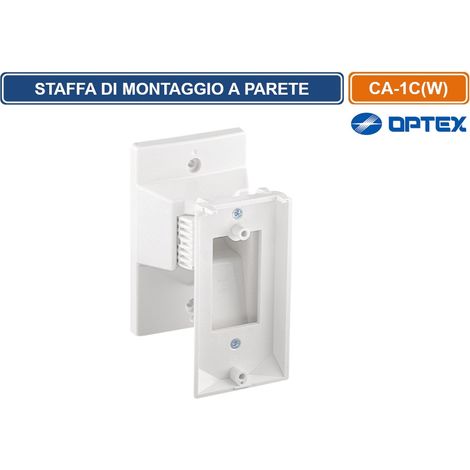OPTEX CA-1C(W) STAFFA DI MONTAGGIO A PARETE MULTI ANGOLARE COMPATIBILE CON LA SERIE QXI (1/4)