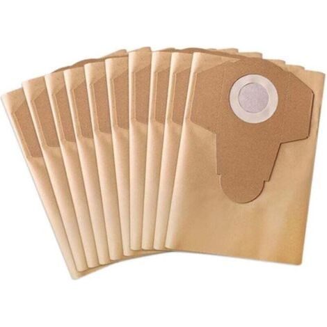 10 sacs pour aspirateur Parkside PNTS 1250/9 PNTS 1300 A1 - Papier double couche filtrant 99,9% (1/4)