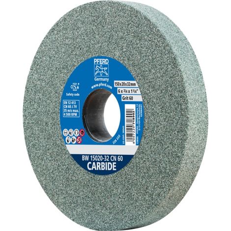 Disco de amoladora pferd bw 15020-32 cn 60 carburo 150 mm 60 granos