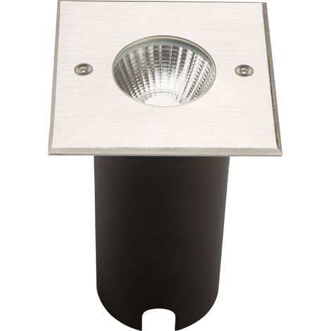Encastré de sol extérieur COLOSS 2 SWITCH carré inox 2400K-4000K 10W - EUROPOLE - 54016