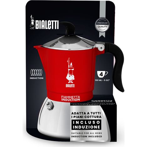 Bialetti La Fiammetta machine à café rouge 4 tasses