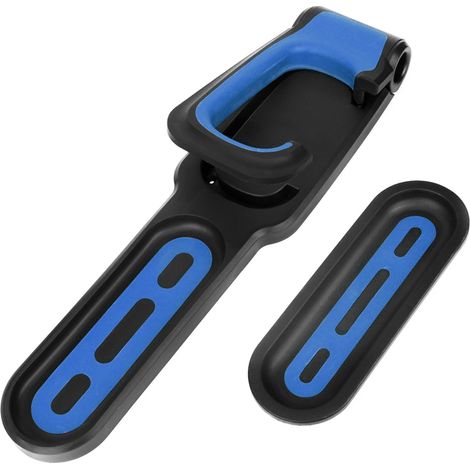 Support mural vertical pour vélo, utilisation simple et pratique. Rangement mural pour vélo, idéal pour les garages, noir et bleu. (1/5)