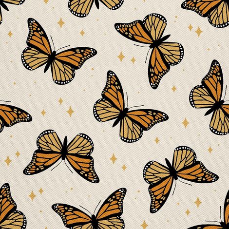 Tela Oxford decorativa para exteriores - Motivo de mariposa y estrella I DX314 (1/5)