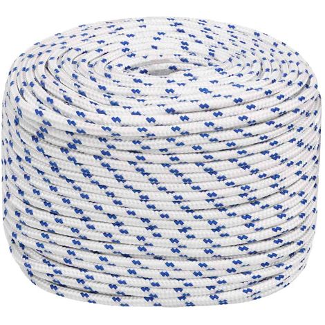 Corde de bateau, Corde de Chanvre, pour la Décoration, le Bricolage, le Jardinage Blanc 10 mm 25 m Polypropylène OIB3548E (1/5)