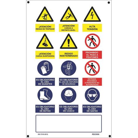 Affiche Travail Multiple Vertical Pvc 0.4mm, 500x900mm - Normaluz