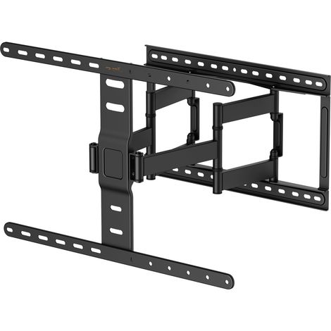 Support Mural pivotant pour téléviseur de 43 à 90 ", jusqu'à 60 kg, inclinable, Rotatif et Extensible, Gestion des câbles et Niveau à Bulle, VESA jusqu'à 600 x 400 cm (1/5)