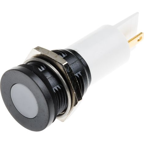 Voyant LED lumineux Blanc RS PRO, dia. 16mm, 230V c.a., IP67 ( Prix pour 1 )