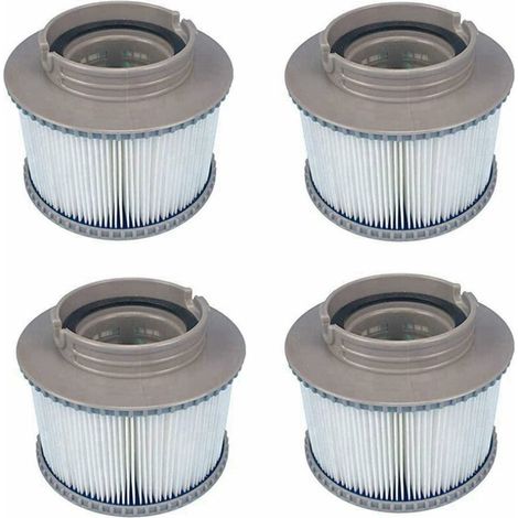MSPA Cartouches de Rechange de Filtre pour Tous Les modèles Whirlpool Spas Swimming Piscine,Cartouches filtrantes avec Filet pour MSpa Les spas Bubble Spa (4 pièces) (1/5)