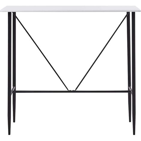 Maison Exclusive - Table de bar Blanc 120x60x110 cm MDF (1/5)