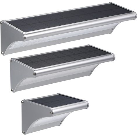 Ortviai Applique Solaire Extérieure avec Capteur Radar Micro-ondes, 60 LED, 1100 lm, IP65, Boîtier en Alliage d’Aluminium (1/4)