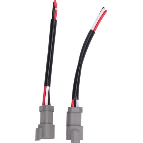 1 paire de connecteurs DT à 3 broches, étanche, faisceau de câblage de connecteur électrique automobile pour voitures, camions, bateaux, lampes de travail LED, prise mâle.