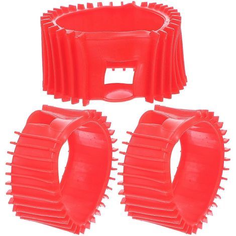 Lot de 3 protections pour manomètres d'oxygène et d'acétylène et de propane-6.00X6.00X3.30CM-Red (1/2)