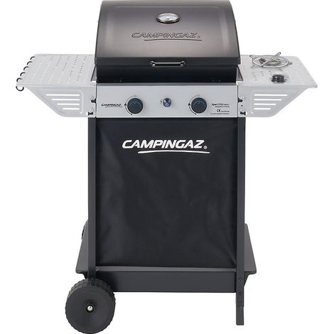 Barbecue Campingaz Xpert100LS Rocky a pietra lavica con 2 bruciatori a Gas Gpl e fornello laterale con piezo elettrico (1/3)