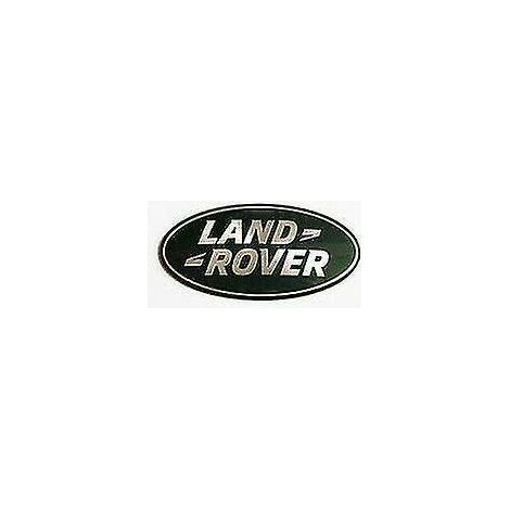 Emblema/stemma Land Rover verde/cromato per griglia, cofano, portellone posteriore (45x85 mm)