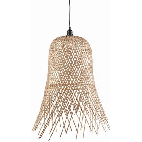 Suspension 56x56x67 cm en bambou naturel