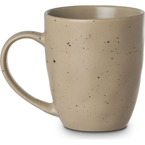440 ml Becher in Erdfarben mit Punkten