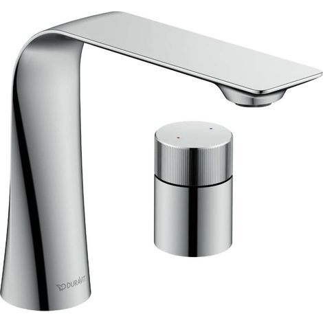 Robinet de lavabo D.1 à 2 trous avec levier rotatif, chromé (1/2)