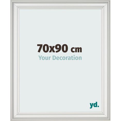 yd. - Cadre photo 70x90 - Blanc Patine - MDF - Lazio (1/5)