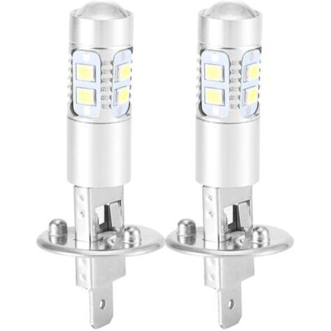 Ampoule LED H1 100W 1800 lumens – Angle d'éclairage 360° – Tension 12-28V – Conception étanche pour phares antibrouillard (1/2)