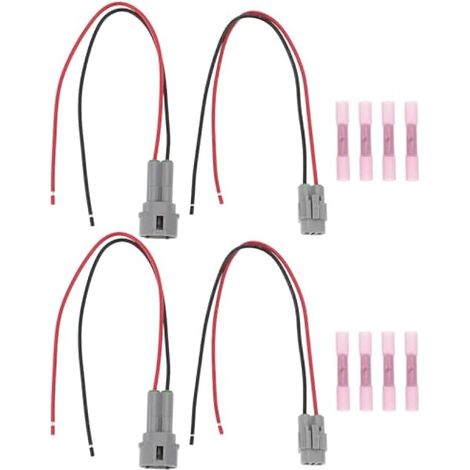 2 jeux de connecteurs femelle et mâle pré-câblés 2 broches 6180-2321 compatibles Sumitomo et Suzuki MT090