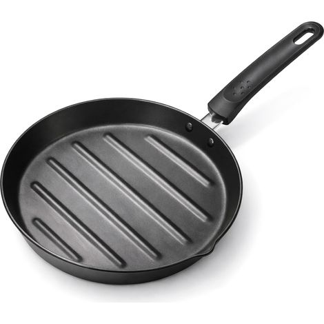 Briebe Mare MARE Poêle Grill Induction en Acier Forgé 28 cm, Antiadhésif sans PFOA Bleu (1/5)