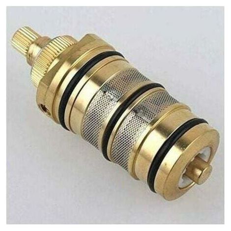 ALLIANDISCartouche Thermostatique et PoignéE en Laiton pour le Bain Douche pour Mitigeur MéLangeur Barre de Douche Robinet MéLangeur Douche Cartouche MéLangeur (1/5)