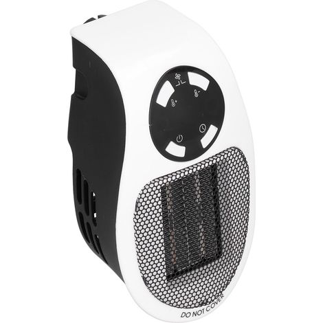 Mini radiateur électrique portable mural 500 W noir et blanc pour la maison (1/5)