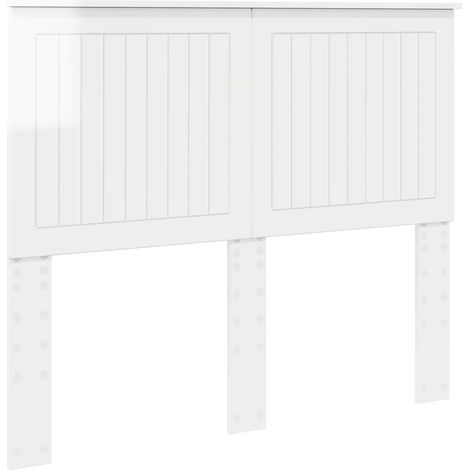 Cabecero con cabecera Brillante 135 cm Madera contrachapada vidaXL (1/5)